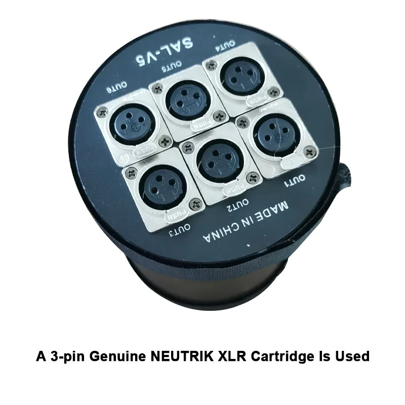 Igracelite 6-Way DMX512 RDM Distributor And Amplifier Mini Dmx Splitter For Stage Lighting