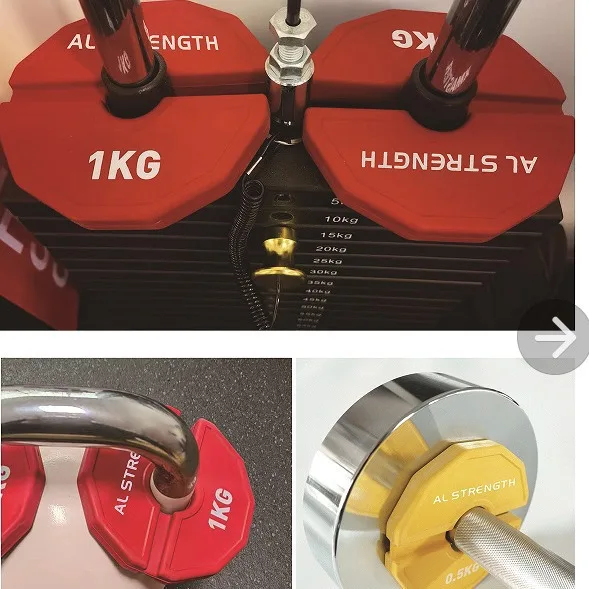 Plates Rubber new style Weight Durable Add-On Fractional Calibrated Change Barbell Calibrated Plate