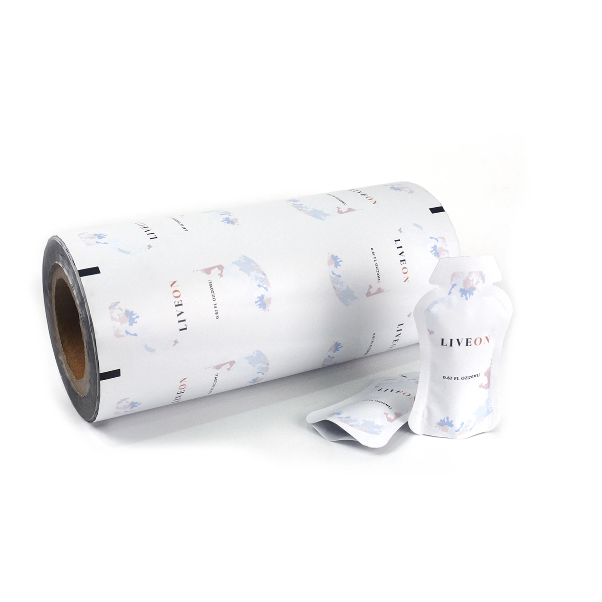 Custom Printed Food Packaging Roll Film Laminated Plastic Packaging Roll Sachet Roll OPP Rollstock Plastic Film