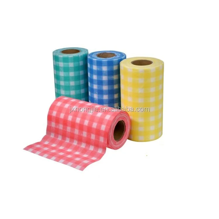 Disposable kitchen roll household spunlace nonwoven kitchen cleaning fabric wet wipe household cleaning nonwoven roll