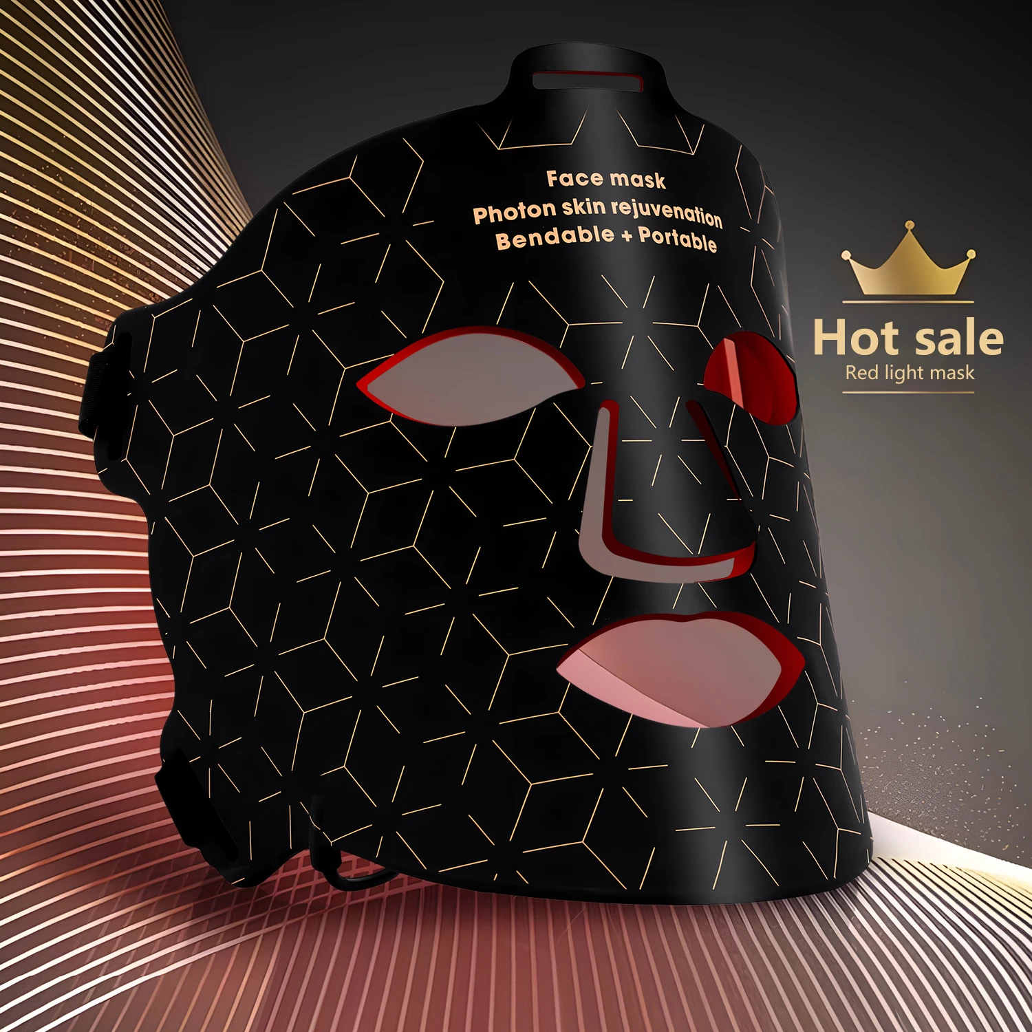 2024 led light therapy mask medical silicone face skin care led mask red infrared led face mask light therapy