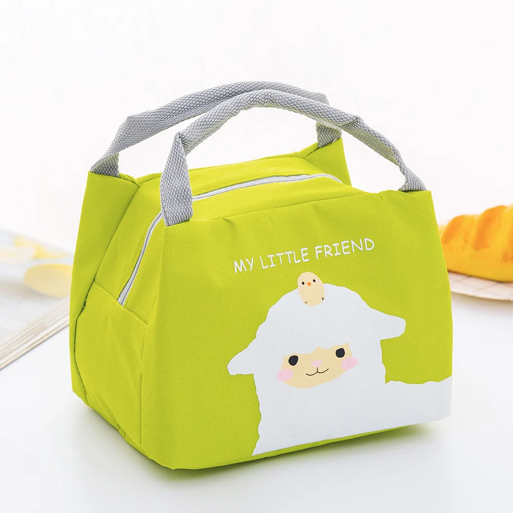 factory wholesale oxford cartoon thermal transfer school children custom insulated lunch cooler bag
