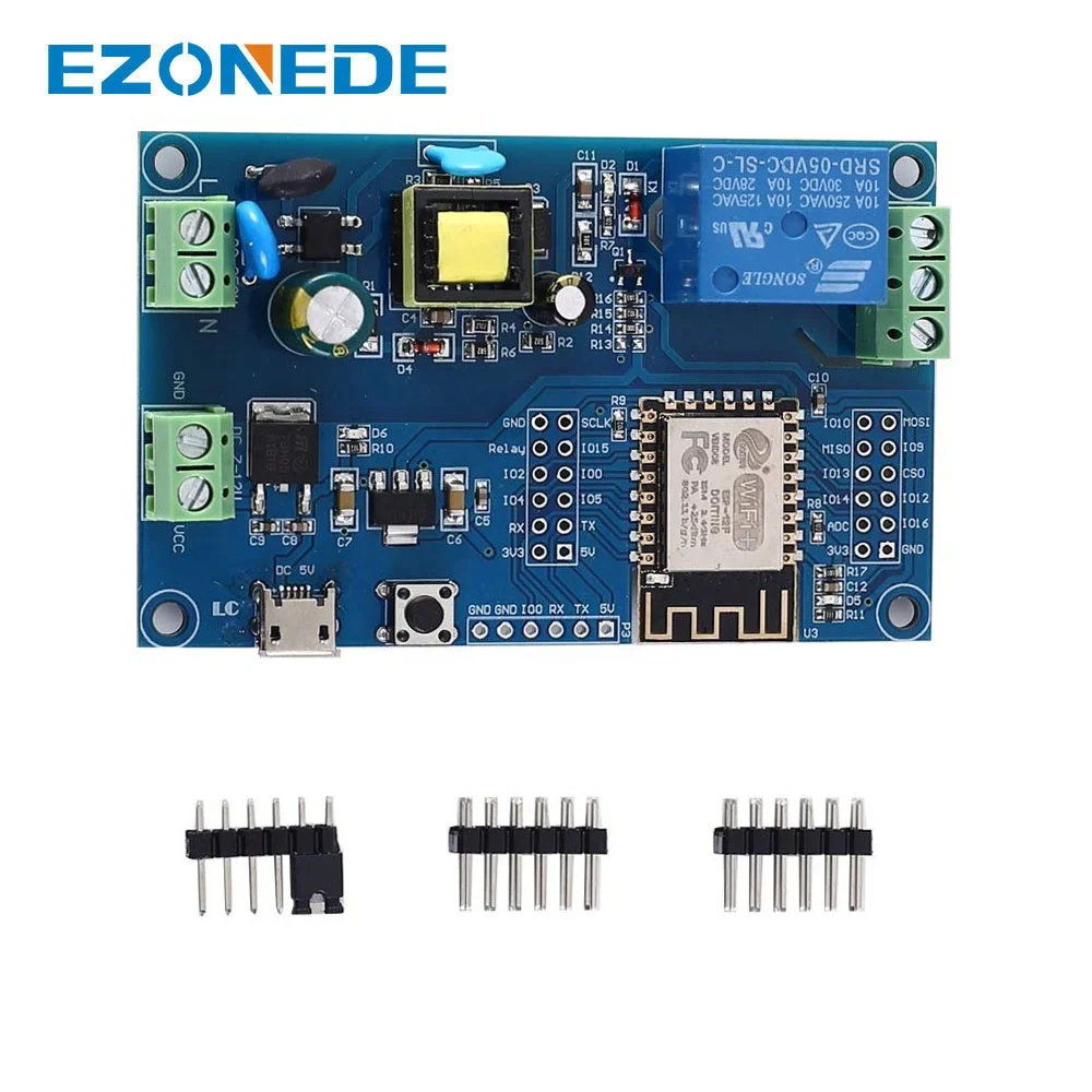 ESP8266 ESP-12F Relay Module AC 220V DC 12V WIFI Relay Switch ESP-12F Remote Control Smart Home