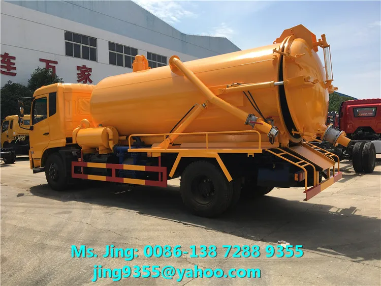  DONGFENG TIANJIN 4X2 10000 литров вакуумный грузовик для очистки сточных вод в