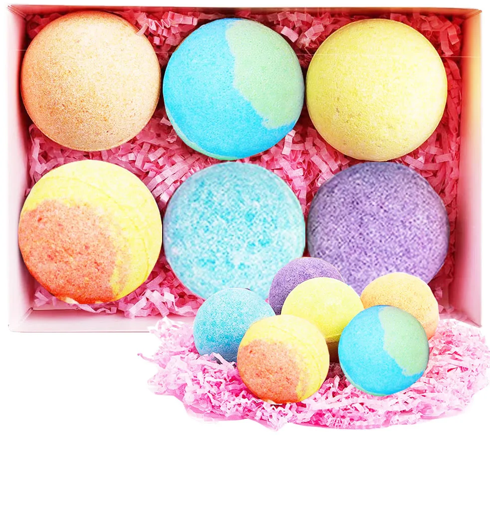 
2021 New natural private label woman bath bomb set best bath bomb gift set buy bomb bath organic 