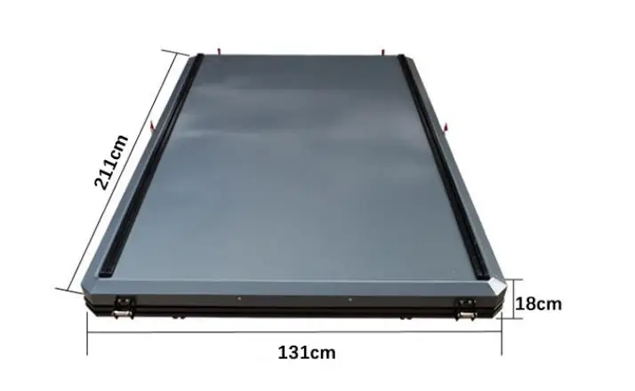 High Quality Customize Outdoor Easy Set Up aluminum hard shell camping triangle Car Roof Tent