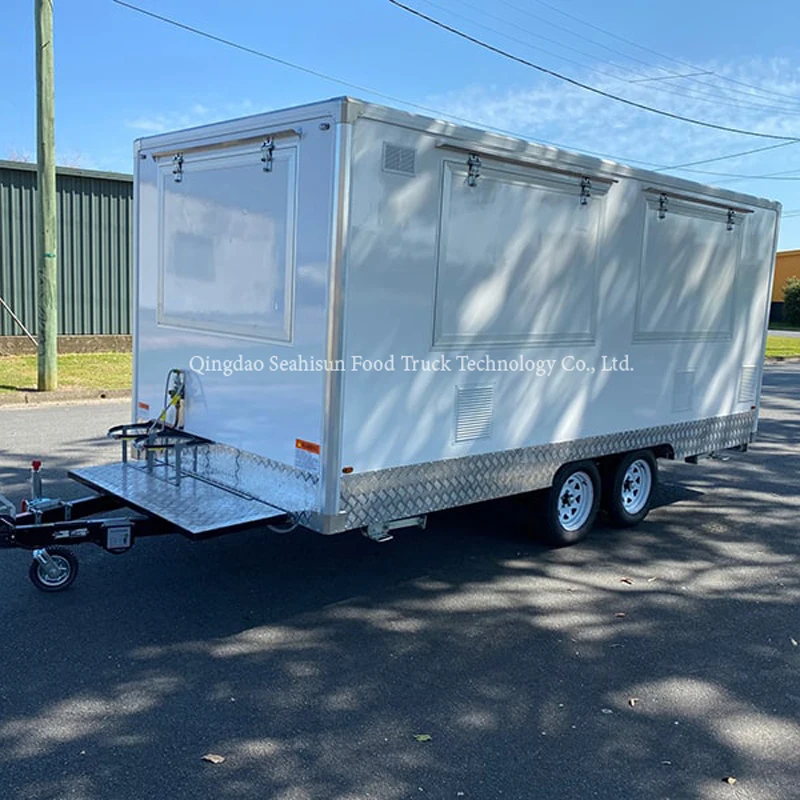 Фургон из Китая, трейлер для пищевых продуктов, легкое управление, 3500*2000*2250 мм, металлическая рама, стальная труба, оборудование для готовки на заказ