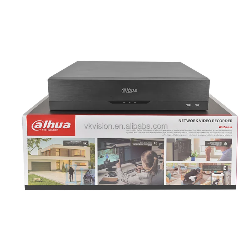 Dahua 16CH Compact face detection and recognition 16 ip channel nvr cctv camera system alhua nvr 16 channel 4k with poe