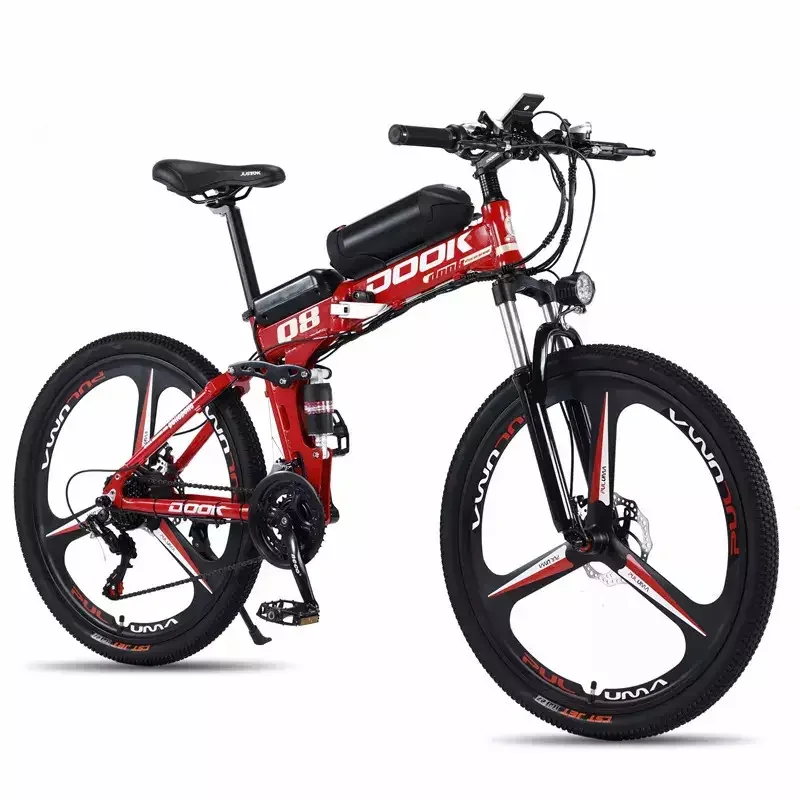 Made in China dual Disc Brake e bike Popular design 21 speed full suspension ebike environmental 26 inch fold electric bicycles