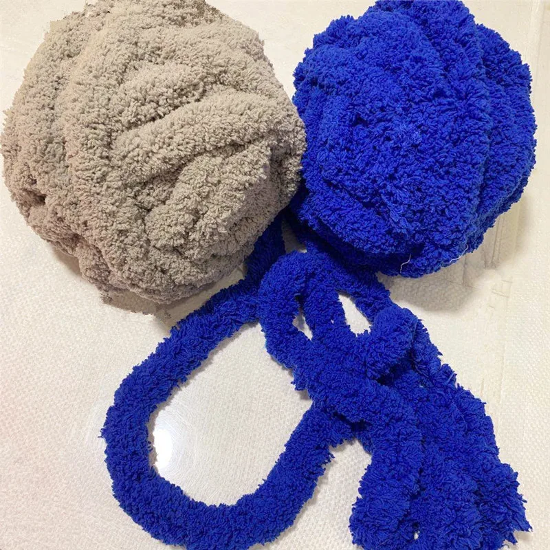 
3cm Diameter Factory Price Chunky Chenille Yarn for Carpet Giant Velvet Jumbo Chenille Carpet Yarn 