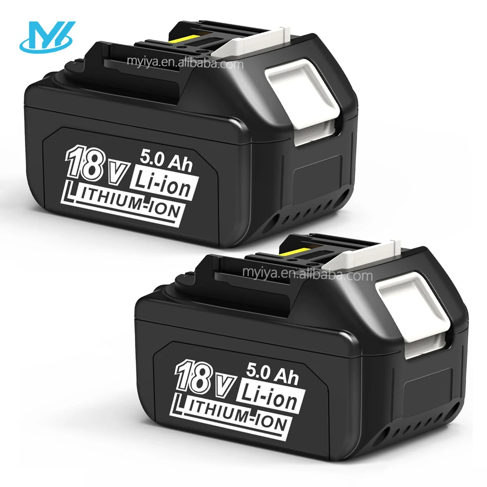 MYiYAE 18v 5.0ah Bl1850B Battery For Makita 18v Bl1850 Bl1850b Bl1860 Bl1840 Bl1840b Bl1830b Bl1830 Bl1820 Bl1815 Bl1835