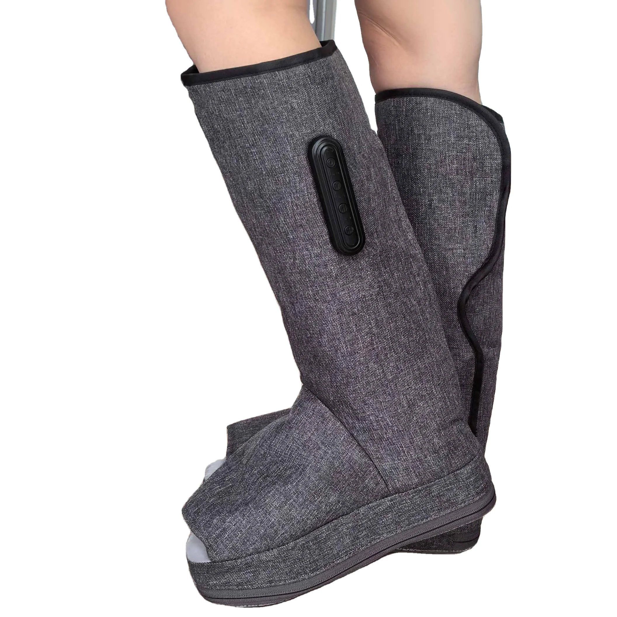 leg and foot massager shoes with heat relief calf massager boots with airbags wireless air pressure calf massager boots