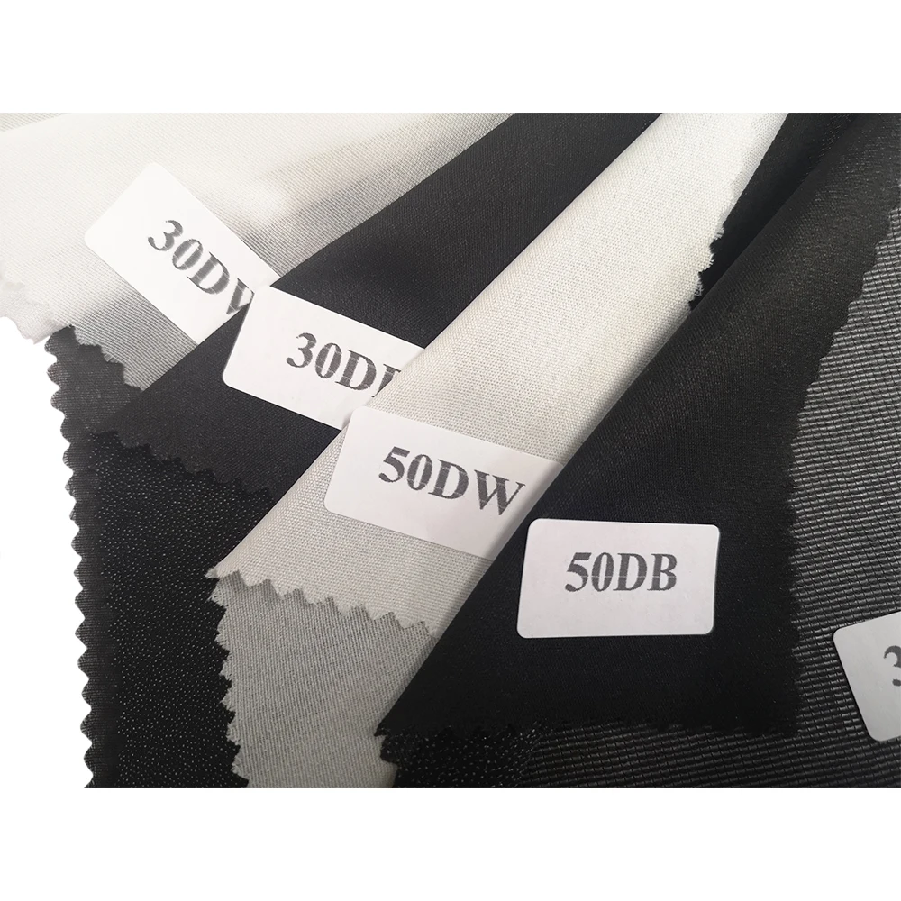 GAOXIN High Quality Eco-friendly Woven Fusible Interlining for  T-Shirt Collar