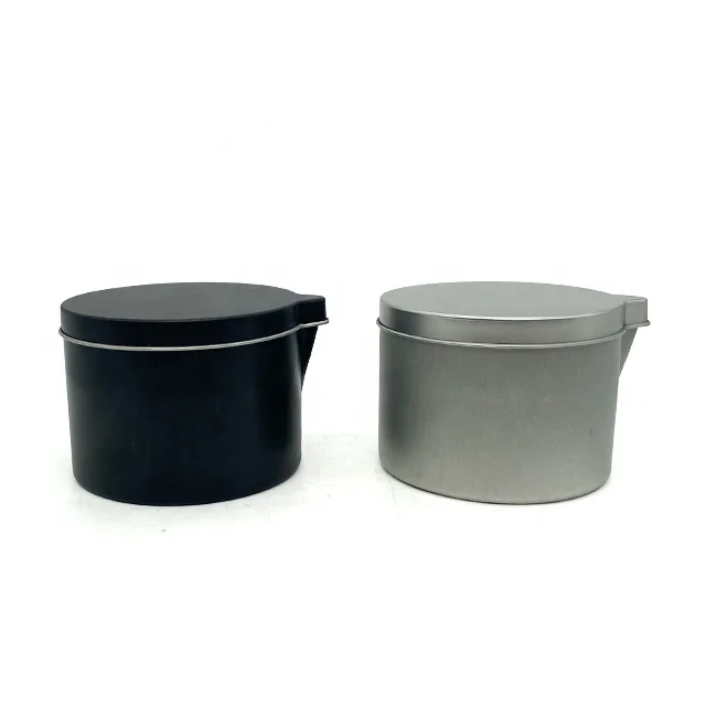 5.3 oz Wholesale Massage Candles Metal Candle Tins Candle With Spout For Home Decor And Gift Set LL22