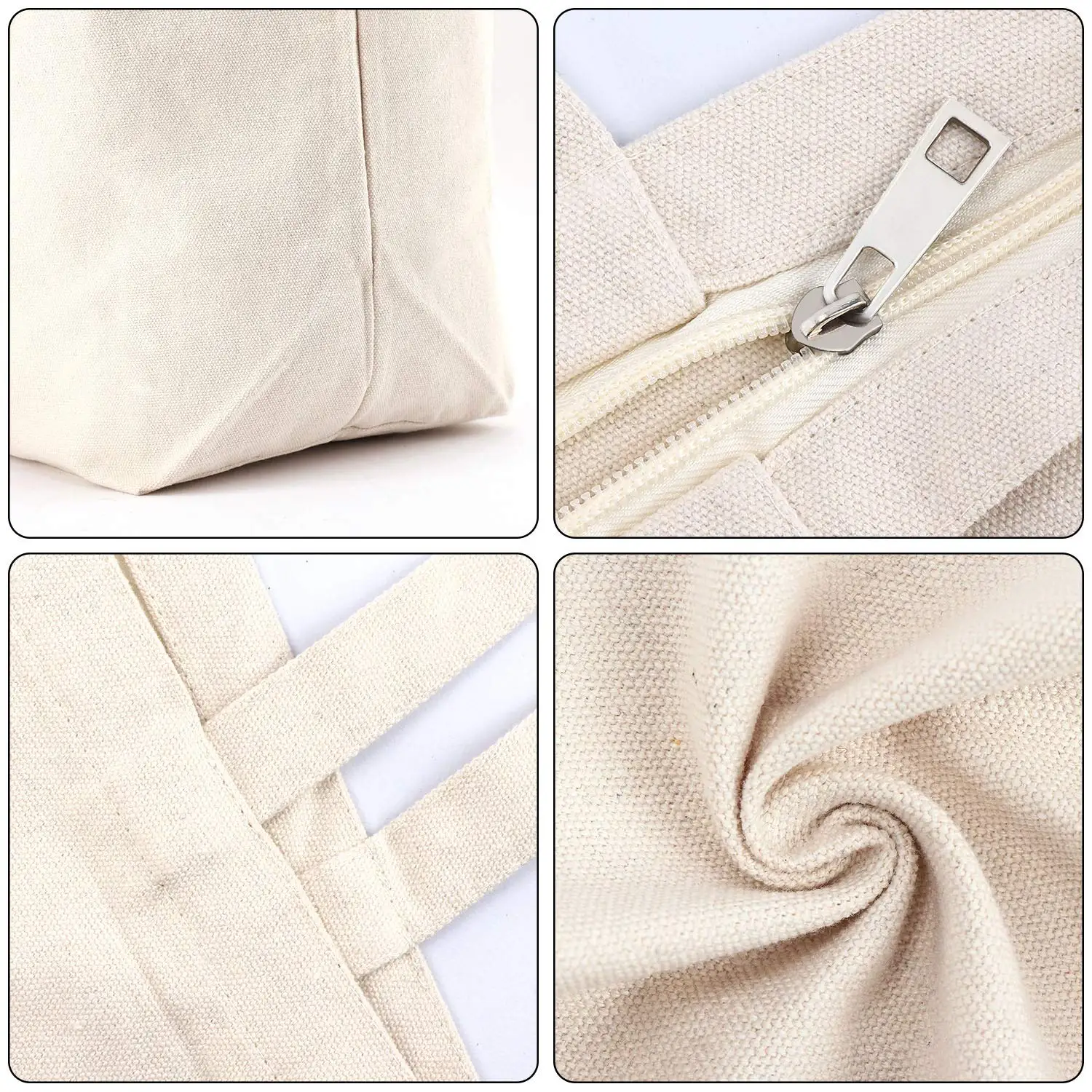 boat tote shape moq 100 pcs for shopping with handle custom canvas tote bag with inside zipper pocket