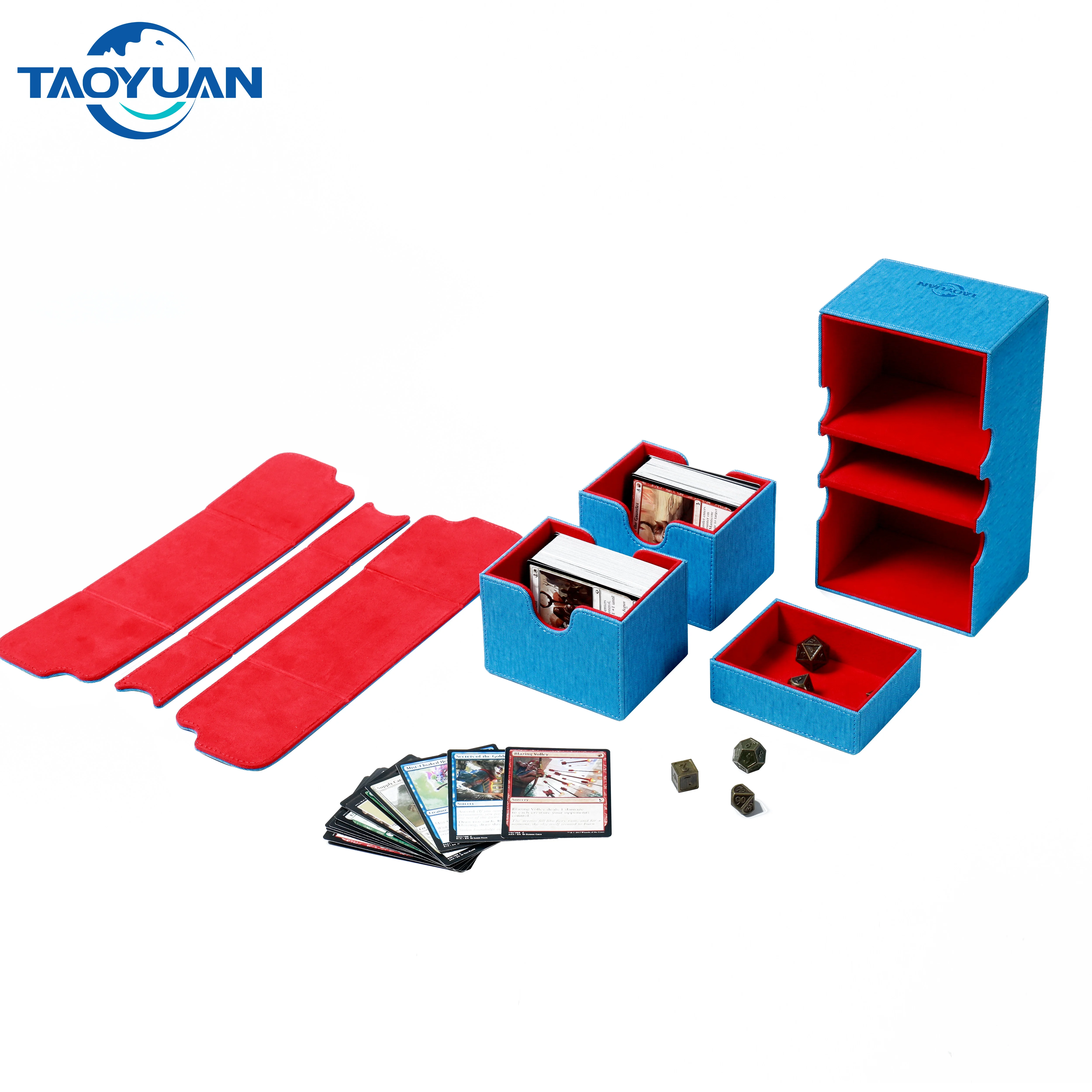 MTG 200+ Sidewinder Flip Leather Premium PU Game Deck Tokens Box