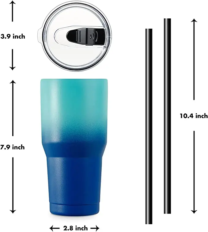 Custom Travel Black Double Wall Coffee Tumbler Cup Wholesale 20Oz Stainless Steel Tumbler Insulated Coffee Cup