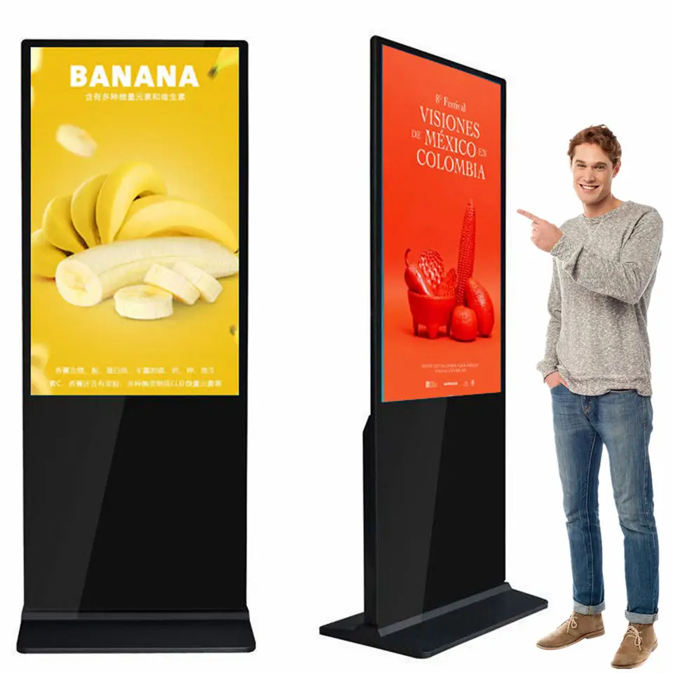 totem Floor Stand lcd Interactive kiosk touch screen digital signage Display Advertising player