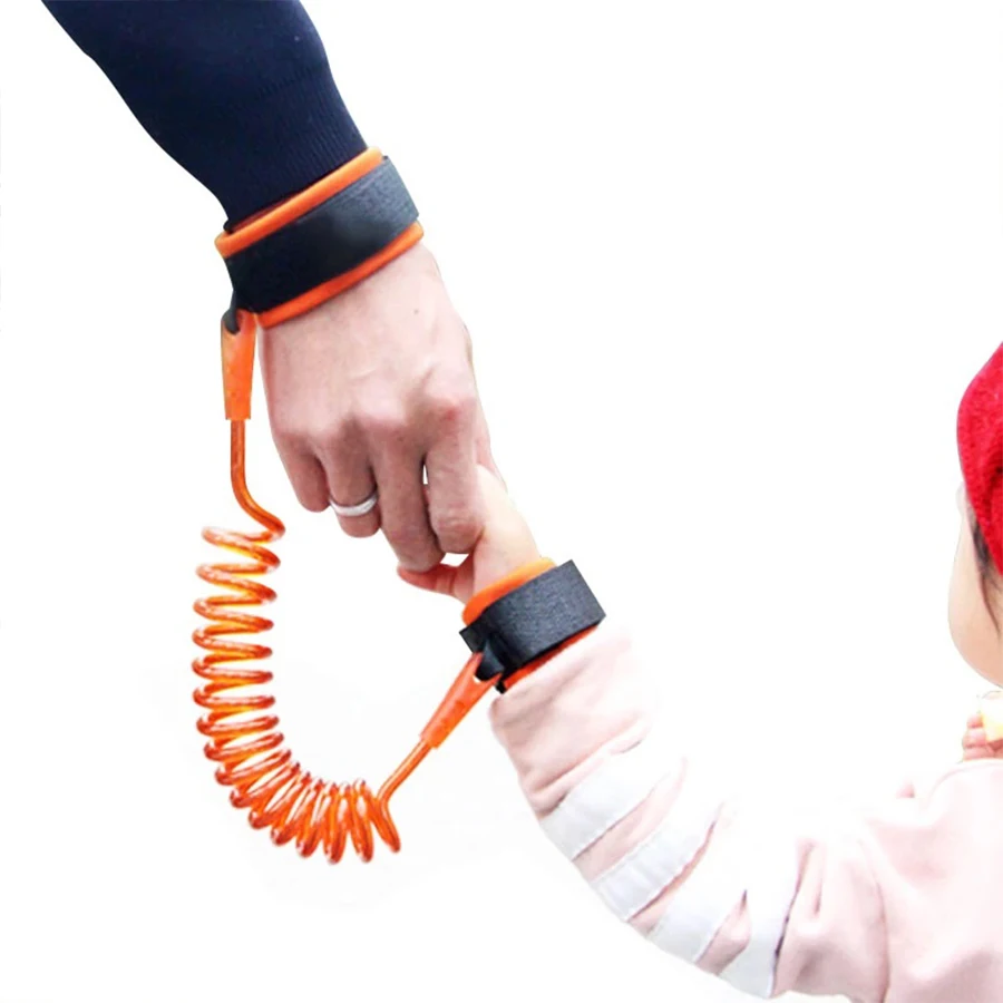 Toddler Baby children Safety Harness Leash Kid Wrist Traction Rope Band Walking Hand Belt Link anti lost kids wristband