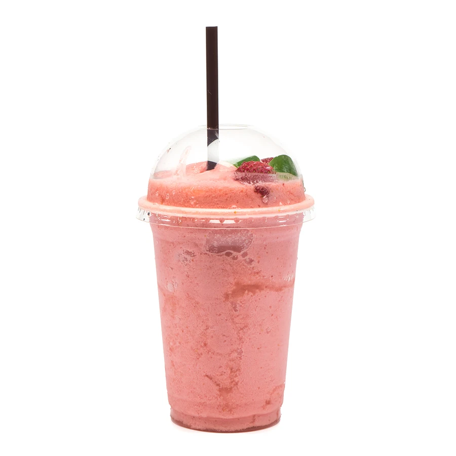 Customized Takeaway Coffee Cup Disposable Transparent Lid Boba Cup Clear Plastic Dessert Cups