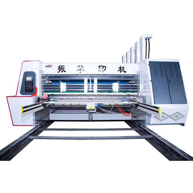 ZH SYKM Automatic Carton Box Making Machine 4 Colors Flexo Corrugated Automatic Printing Slotting And Die Cutting Machine