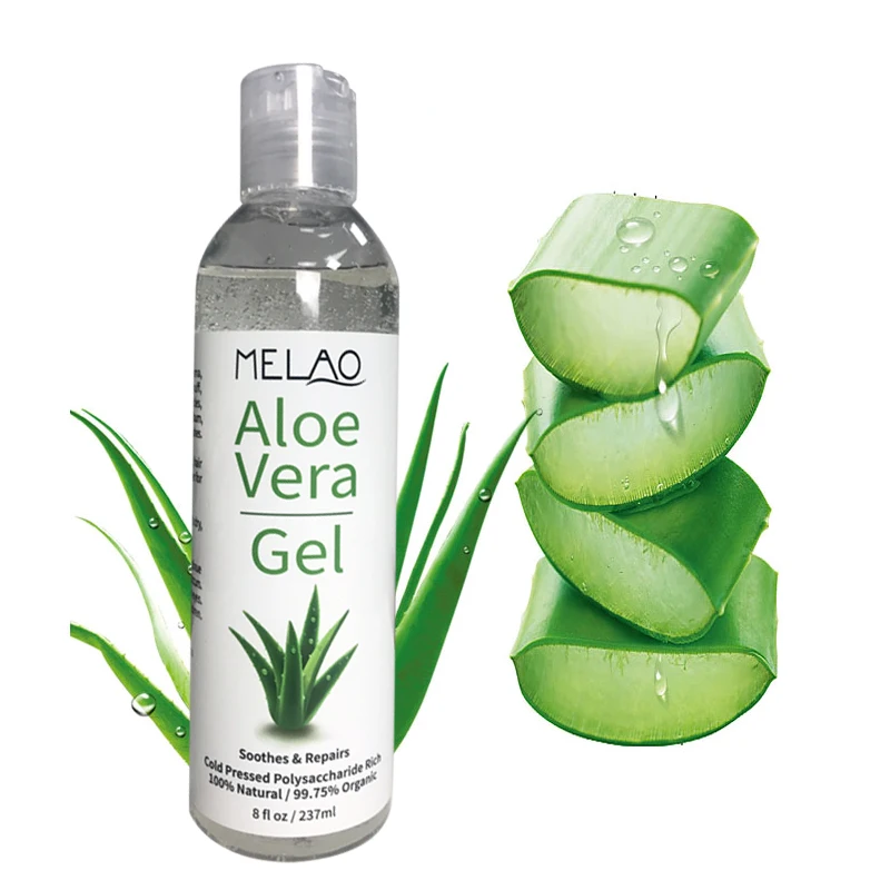 
100% Pure natural organic skin lightening smooth mosturizing skin care aloe vera gel 