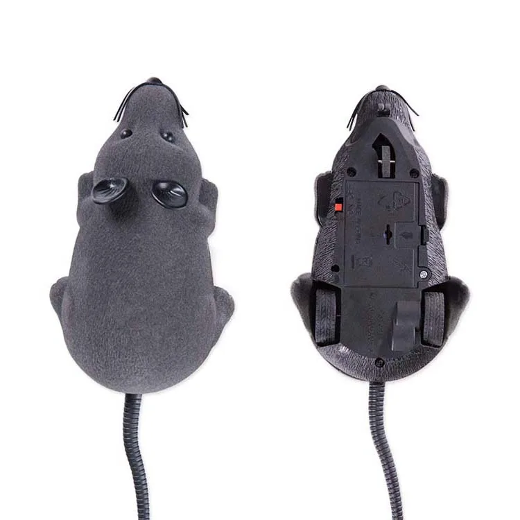New arrival Funny Chasing Electric Kitten Toy Simulation Electric Mouse cat toy Remote Control Toy for Cats Remote Control Mouse