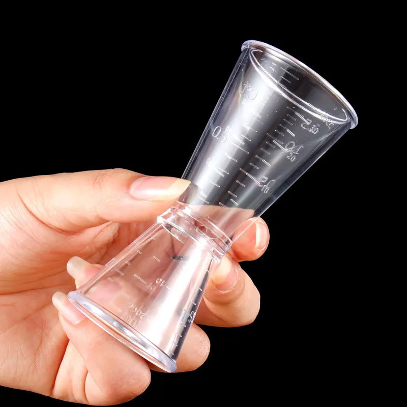 10/20cc measuring jigger 20/40cc wine jigger plastic bar jigger