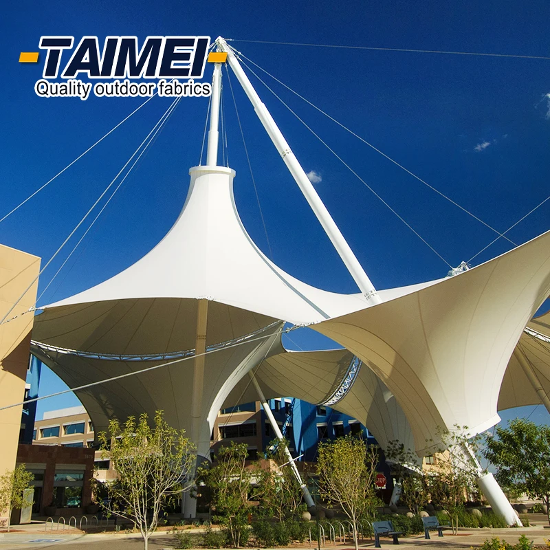 Tent Membrane Structure Tent Fabric Roof Tensile Membrane Structure Fabric for Wedding Party / Restaurant