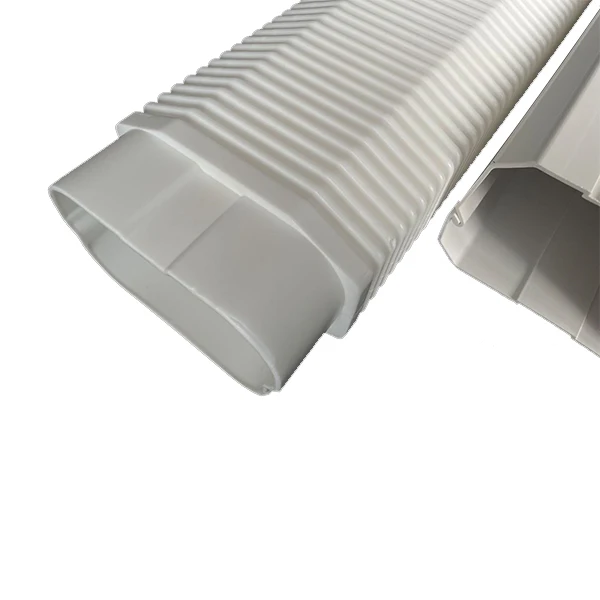 Mini Split Air Conditioner PVC Pipe Cover Set Decorative Line Cover for Building Materials