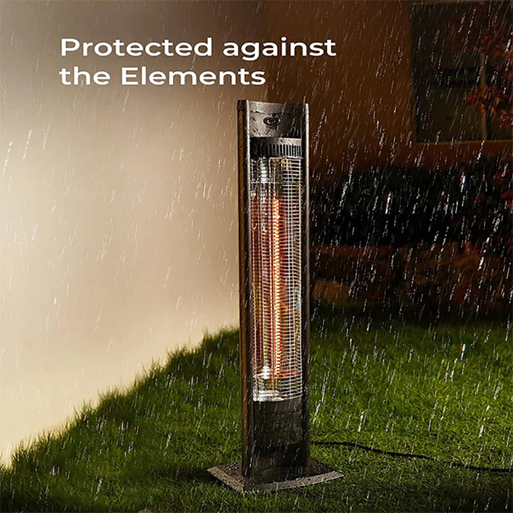 Portable Patio Heater Outdoor Waterproof Remote Control Infrared Electric Heater