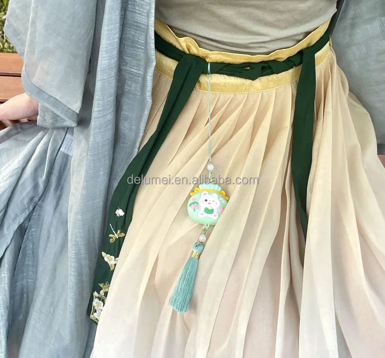 Soft Rubber Creative Keyring lanyard Bags Car Accessories Chinese Dragon Boat Festival PVC 3D Cartoon Lucky Rabbit Keychain