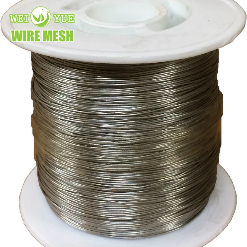 SS304 Stainless Steel Knit Ultra Fine Wire 0.025mm With Special Plastic Spool