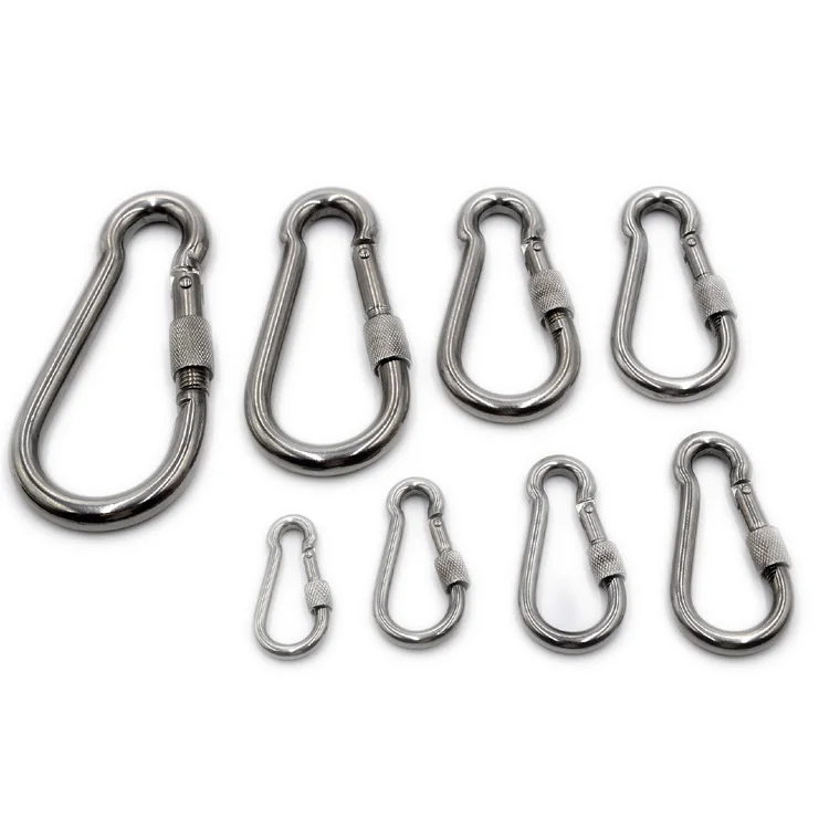 high quality 6*60mm Ailot High Polished Surface SS304 Screw DIN5299 FORM D Snap Hook
