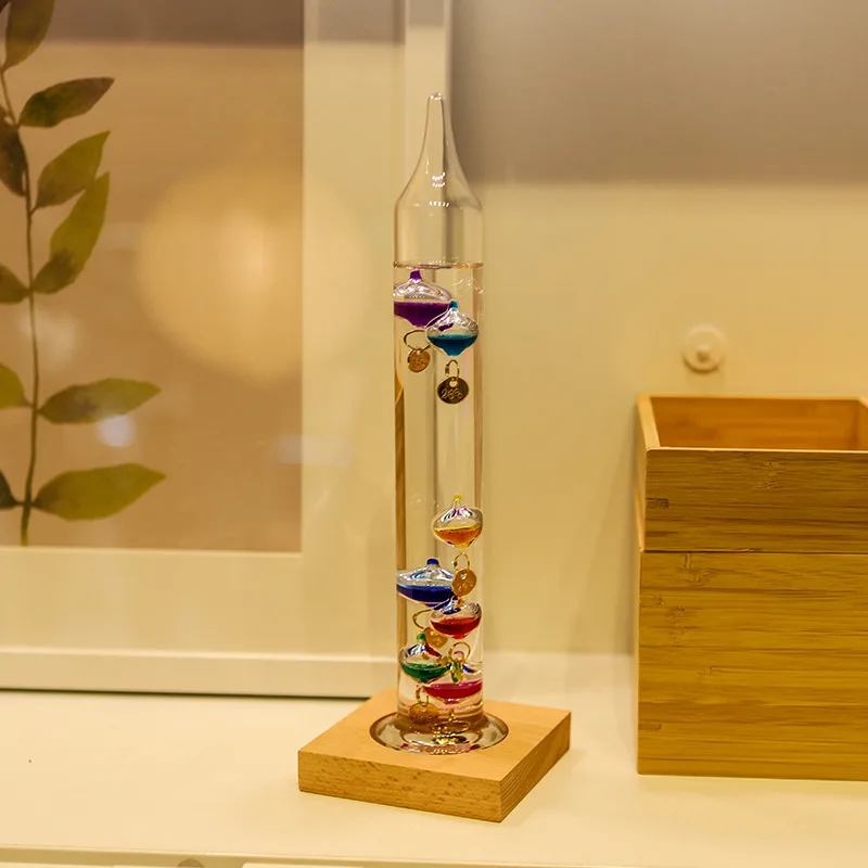 Weather Forecast Predictor Glass Ball Galileo Thermometer