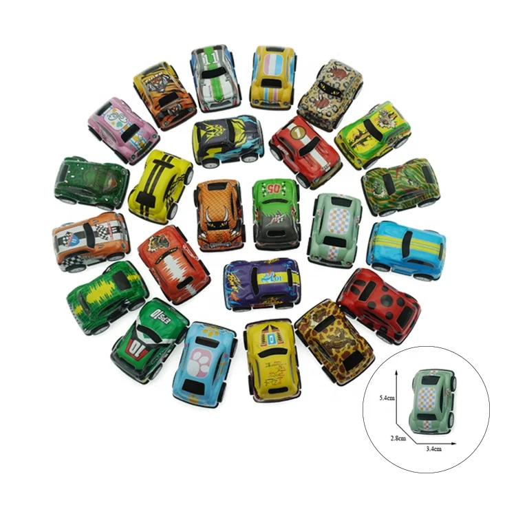 Wholesale Toy car 24 designs mix Pull Back Iron Car Alloy Toy Mini Models Car Toy for Child
