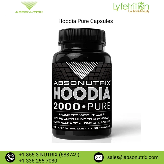 
Natural Appetite Suppressant Absonutrix Hoodia Pure Timed Released Powder Capsules 