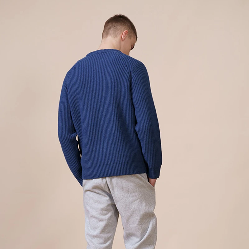 Men Stylish cotton Jumper Custom Solid Knitted Pullover Men Merino Wool Knitwear Sweaters Tops Cashmere Sweater Men