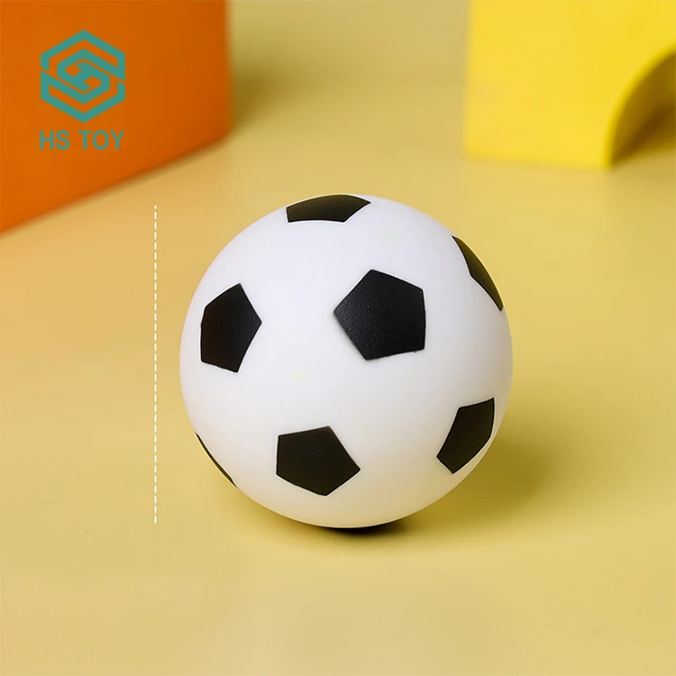 HS TOY Baby Bath Pvc BB Sound Vinyl Toy Custom Manufactures Mini Sport Rubber Ball For Kids