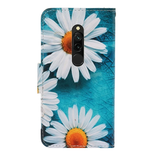 Flower Print Wallet Leather Case For Xiaomi Mi 10 NOTE10 Pro Redmi K30 Pro 8 8A NOTE 9 7A 7 NOTE7 Pro NOTE8 Cartoon Flip Cover