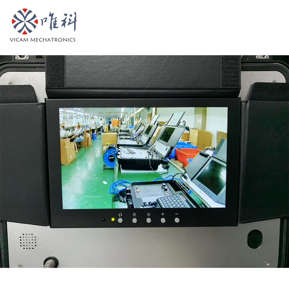 10' LCD 360 Degree Pan/Tilt Sewer Inspection Camera with 100m cable ,wireless keyboard, HD DVR 720P video V10-3288PTN-1