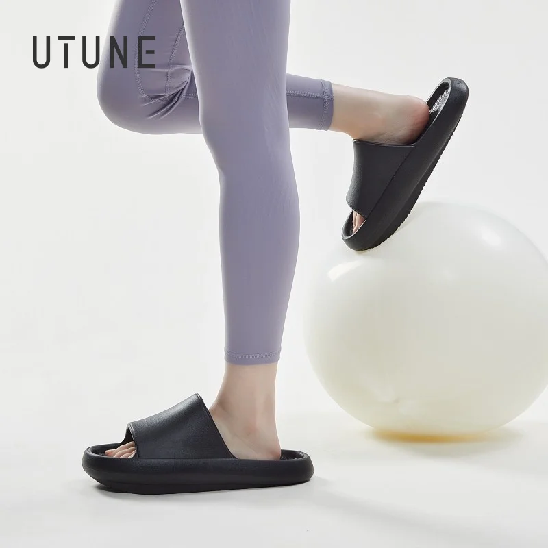 UTUNE Yoga Sandal Slides Negative Heel Shoes Women Leg Slimming Lose Weight Ergonomics Sandals Slippers