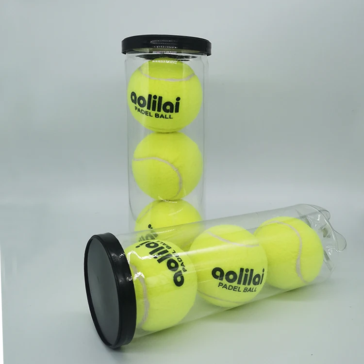 Wholesale Tennis Machine Cricket Rubber Professional Tennis Ball Custom Logo felt Material Mini Tennis Rackets Ball