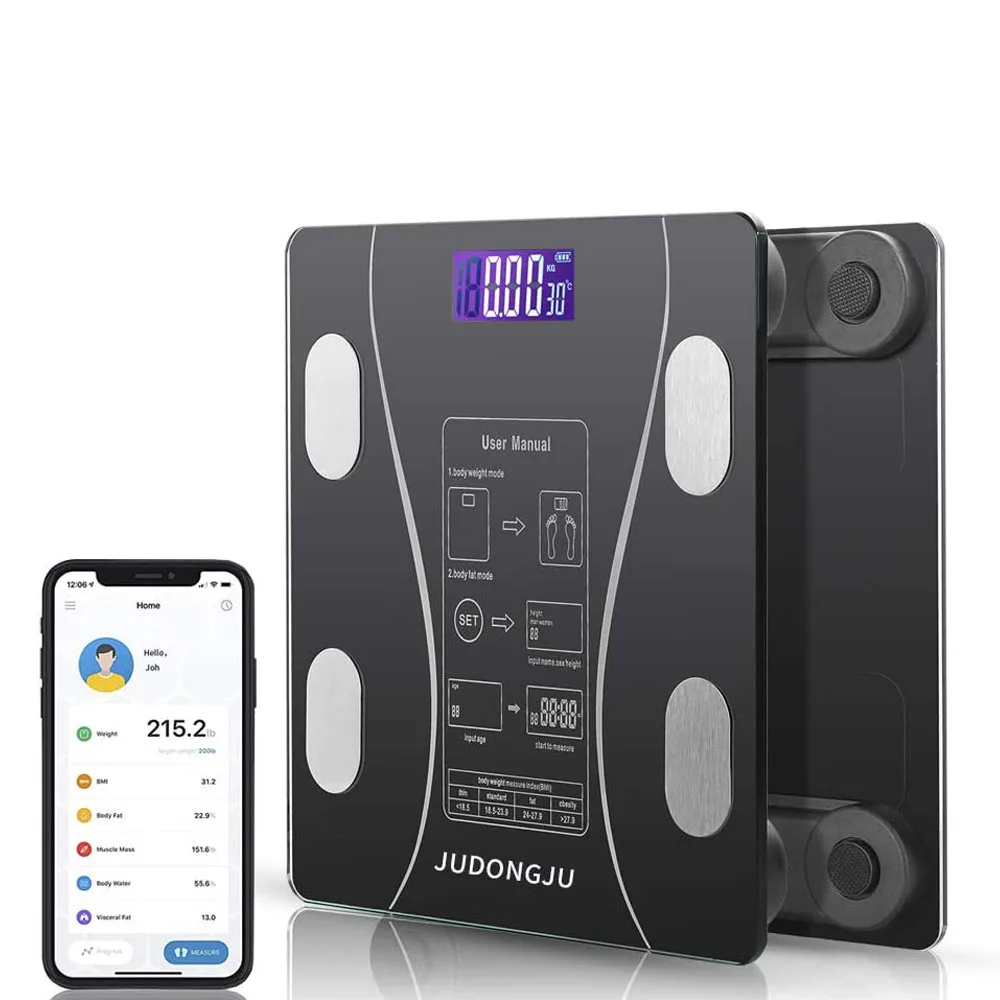 
Competitive price smart digital blue tooth bathroom body fat scale 