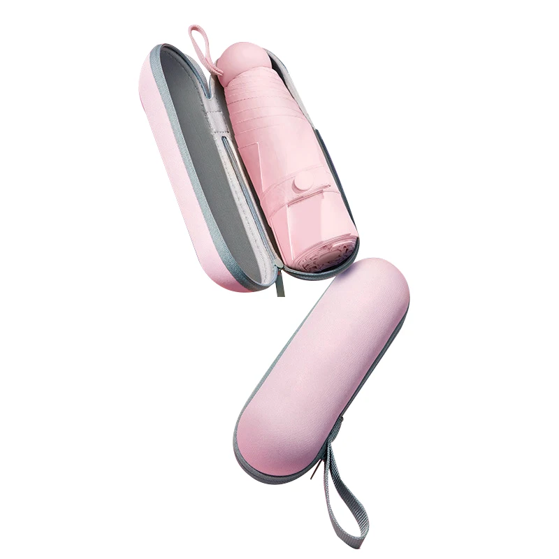 
Cheap Price Small Mini Pocket Folding Custom Logo Prints Capsule Umbrellas Parasol 