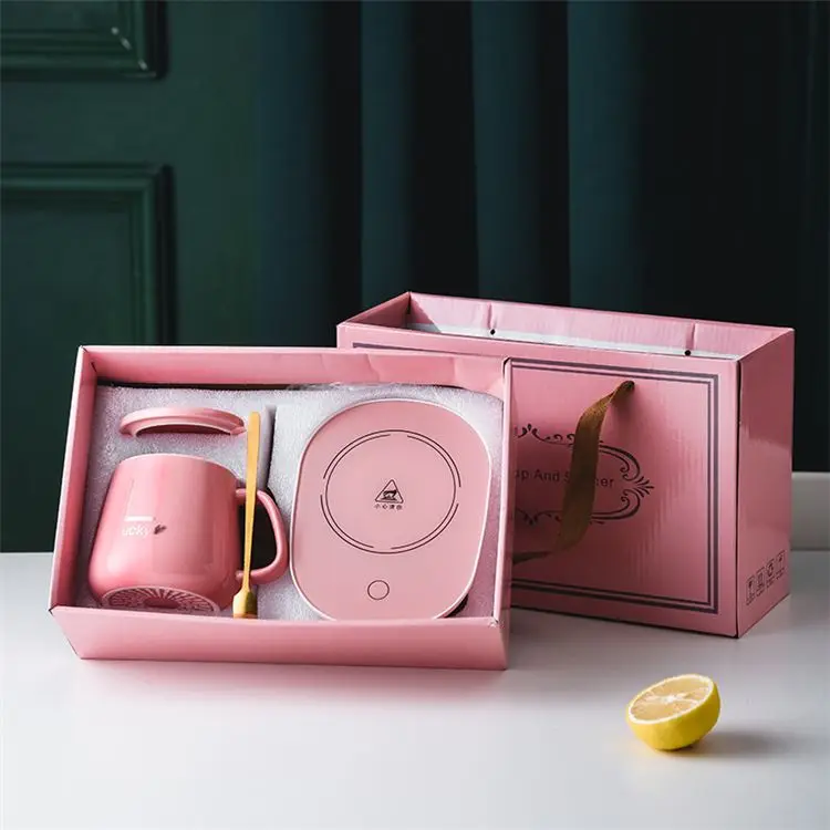 Wholesale Hot Selling New Degrees Temperature Control Smart Electric Heating Coffee Cup 55 Degree Ceramic Mug With Custom