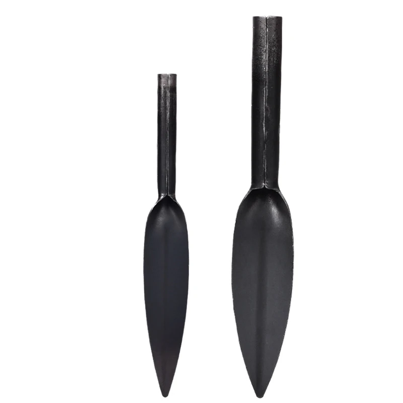 Original garden leaf flower shovel High quality steel thickened steel pipe handle shovel tip easy garden tool