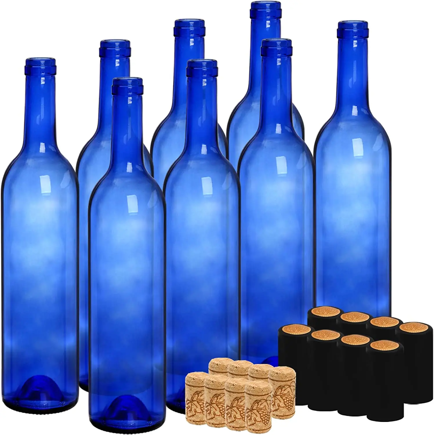 250ml 500ml 750ml 1000ml Classic Square Dark Glass Bottle  For Wine Producer