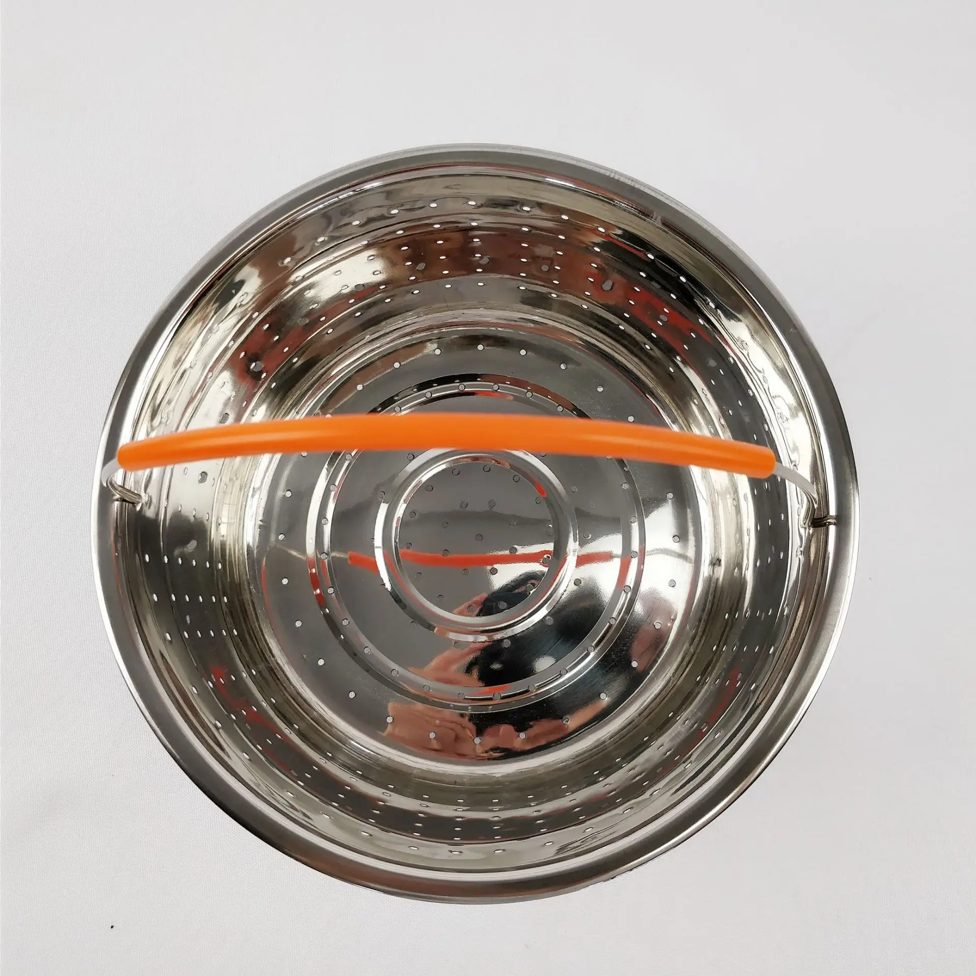 Kitchen Colander Steamer 304 Stainless Steel Steamer Rice Cooker Instant Pressure Cooker Pot Steam Basket with Silicone Handle