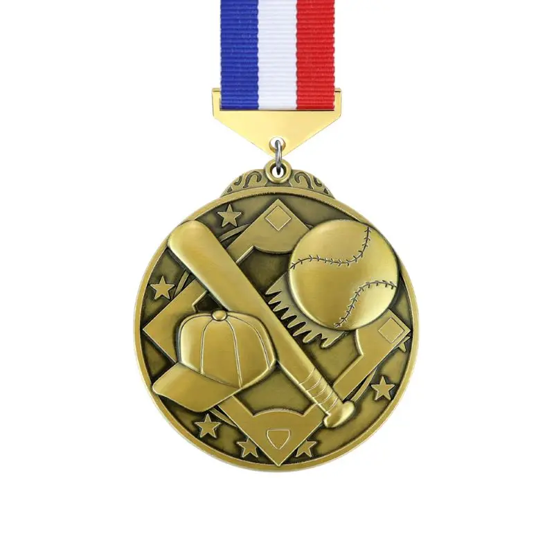 Basketball Medalhas De Trophies And Sports Customized Track Custom Silicone Medals Marathon Display Gold Baseball Medal